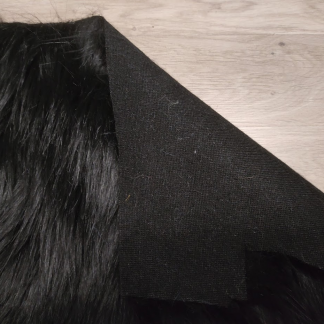 Black Long Pile Under 1/4 yard