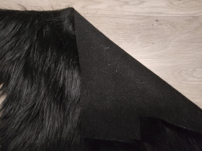 Black Long Pile Under 1/4 yard