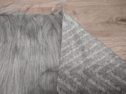 Grey Long Pile 1/4 yard