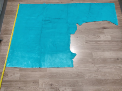 Turquoise - BigZ Half Shag Knit Backing 1/4 yard - Image 2