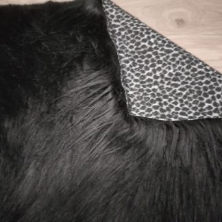 Black Long Pile 1/4 yard